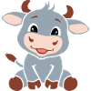 Mignon bébé taureau