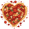 Coeur de pizza