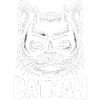 Catman Chat super-héros avec masque