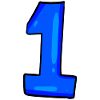 1 blue