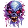 Slippery Alien Skull