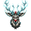 Red Nose Reindeer Deer Antlers
