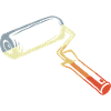 Retro Painter's Scroll Sketch