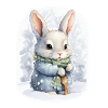 Bunny in the Snow Magic