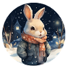Cuddly Snow Bunny