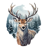 Wintertime Deer