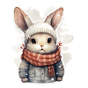Hasen Fellnase im Winter