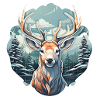 Wintertime Deer