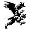 Eagle Plays Crazy American Football BanksyStyle
