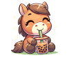 Kawaii Bubble Tea Boba Cavallo