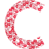 Letter C - Kiss tshirt