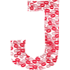 Letter J - bisous shirt