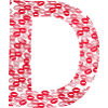Letter D - kiss tee shirt