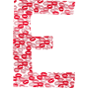 Lettre E - tshirt bisous