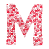 bisous t-shirt - Letter M