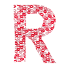 Letter R -kiss tee shirt