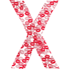 Lettre X bisous