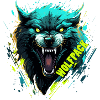 Neon Wolf Mask