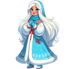 Ded Moroz Snegurochka russisk julenisse