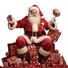 Santa Claus on gifts