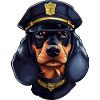 Dachshund Policewoman