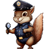 Squirrel Policewoman