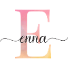 E| Monogramme | Nom | EnnaAquarelle