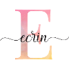 E| Monogramme | Nom | ÉcrinAquarelle