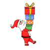 Santa Claus with Gifts - Christmas