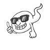 with sunglasses