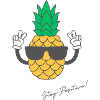 Pineapple "positive Vibes"