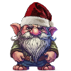 Christmas gnome insulted with gnome
