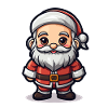 Santa Claus Design - Kawaii Style