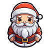 Weihnachtsmann Design - Kawaii Style
