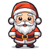 Santa Claus Design - Kawaii Style