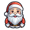 Santa Claus Design - Kawaii Style