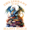 The Library Is My Happy Place Dragons
