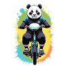 Panda Cyclist