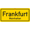Frankfurt place name sign