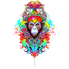 mera street art monkey three