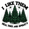 Lively fir trees
