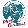 Cheval Amour Fille Joyeux Noël