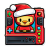 Christmas Gamer Penguin