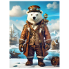 Steampunk Winterlandschaft Eisbär 1.8