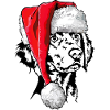 Santa Weimaraner Longhair Christmas Wilsigns