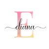 E| Monogramme | Nom | Eliana|Aquarelle