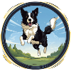 Cheerful Border Collie dog
