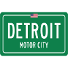 Detroit City Sign