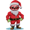 Zombie Weihnachtsmann / Frohe Weihnachten