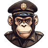 Polizei Schimpanse